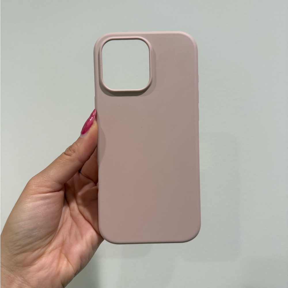 Pink Silicone Phone Case for iPhone 16 Pro Max - XO Poppy